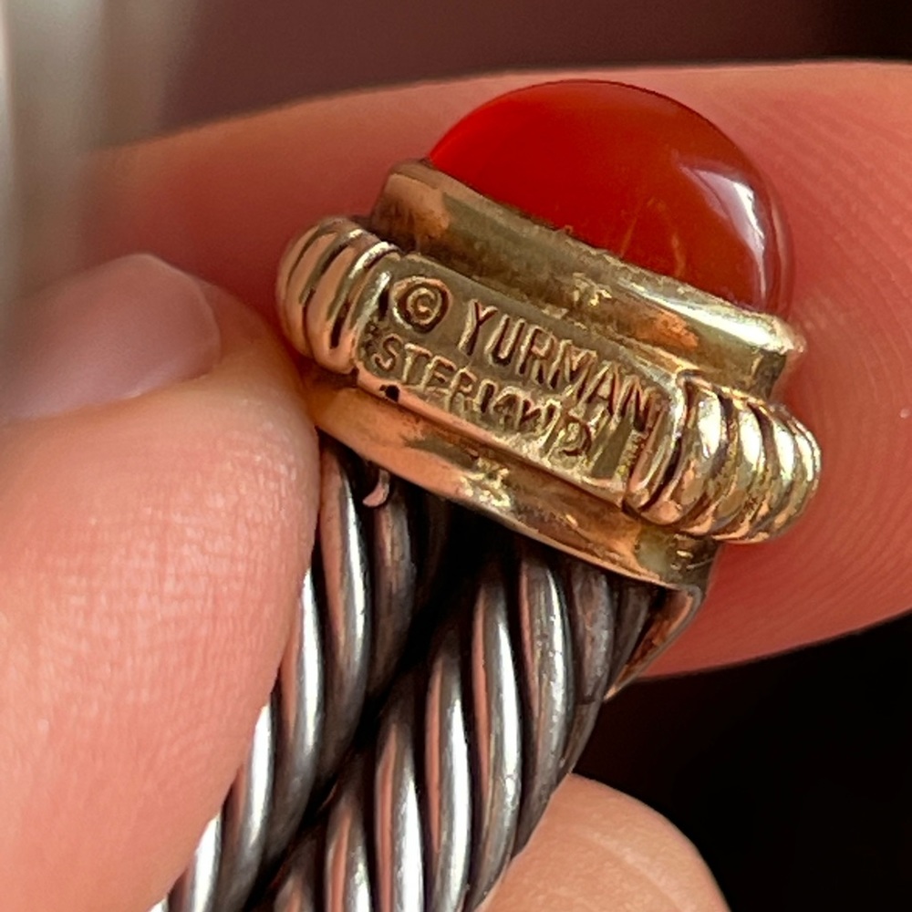 David Yurman 14k gold/925 silver Cuff bracelet - Picture 11 of 15